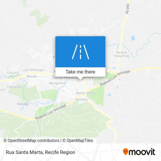 Rua Santa Marta map