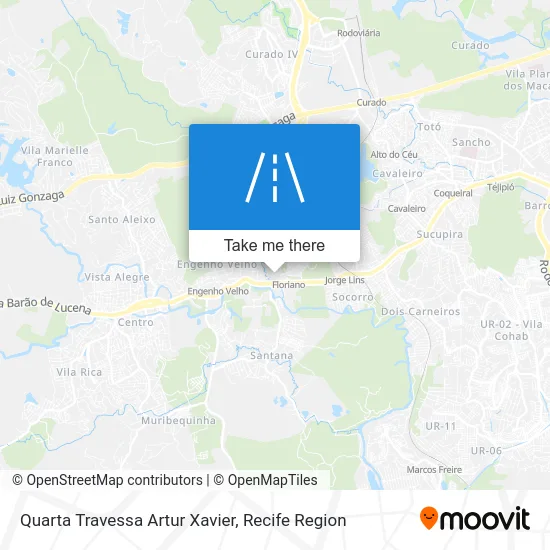 Quarta Travessa Artur Xavier map