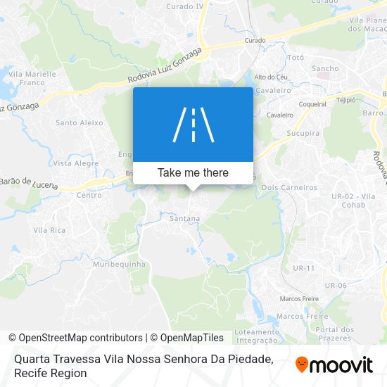 Quarta Travessa Vila Nossa Senhora Da Piedade map