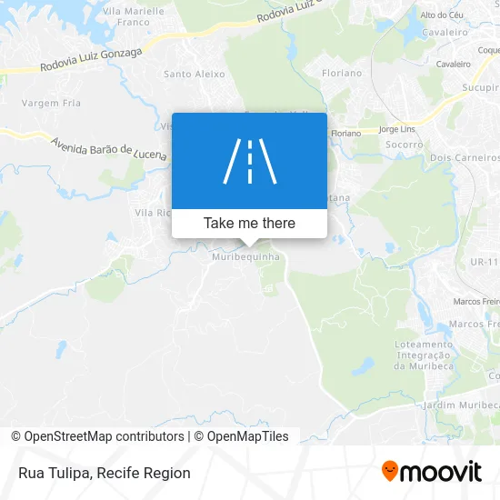 Rua Tulipa map