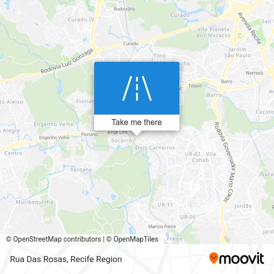 Rua Das Rosas map