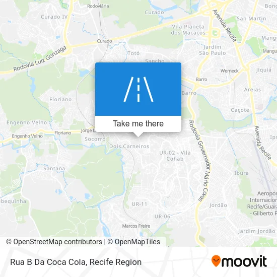 Rua B Da Coca Cola map