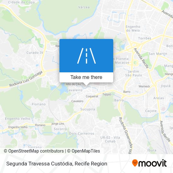Segunda Travessa Custódia map