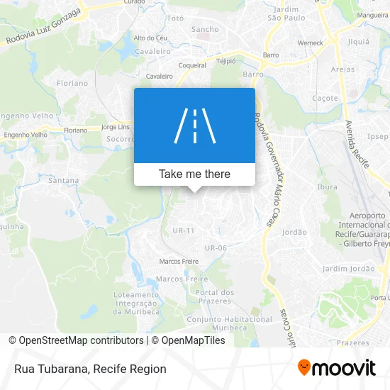 Rua Tubarana map
