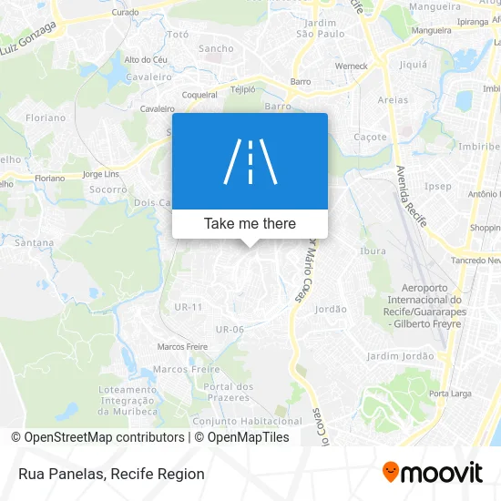 Rua Panelas map