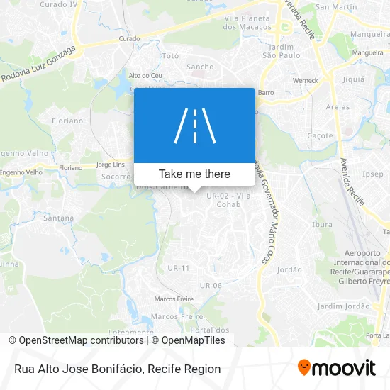 Rua Alto Jose Bonifácio map