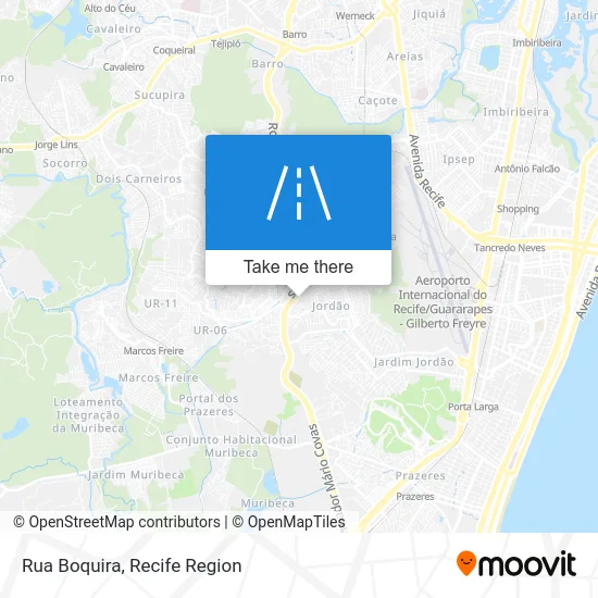 Rua Boquira map