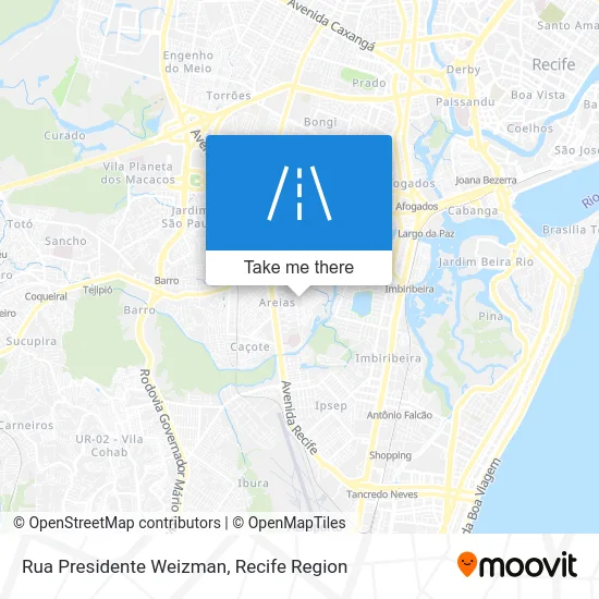 Rua Presidente Weizman map