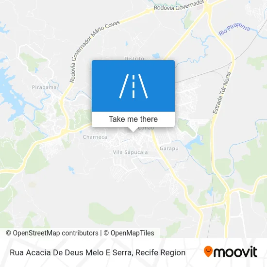 Rua Acacia De Deus Melo E Serra map