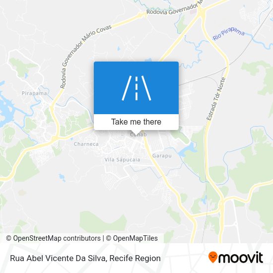 Rua Abel Vicente Da Silva map
