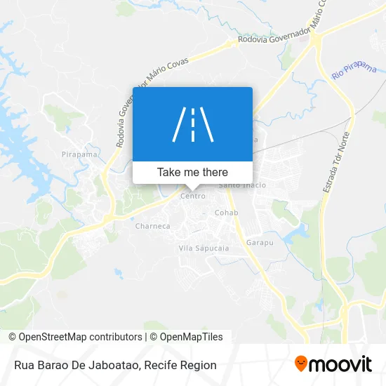 Rua Barao De Jaboatao map