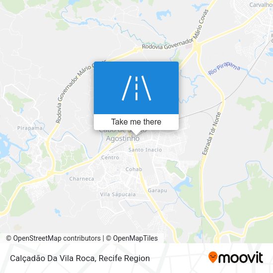 Calçadão Da Vila Roca map