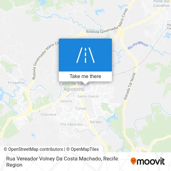 Rua Vereador Volney Da Costa Machado map
