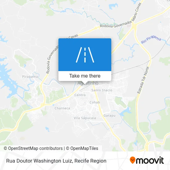 Rua Doutor Washington Luiz map