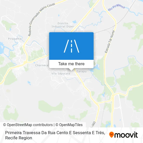Primeira Travessa Da Rua Cento E Sessenta E Três map