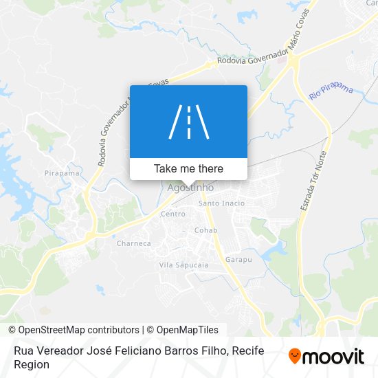 Rua Vereador José Feliciano Barros Filho map