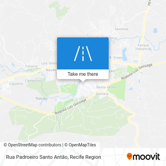 Rua Padroeiro Santo Antão map