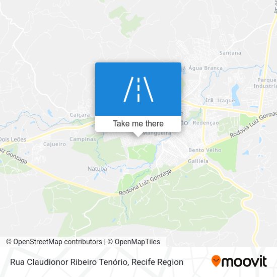 Rua Claudionor Ribeiro Tenório map