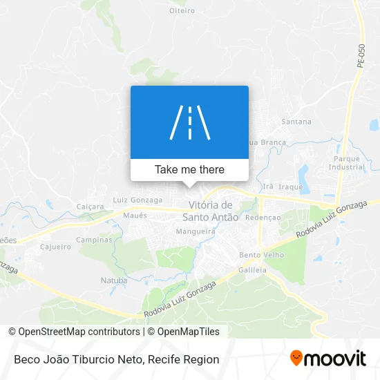 Beco João Tiburcio Neto map
