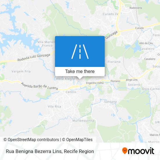 Rua Benigna Bezerra Lins map