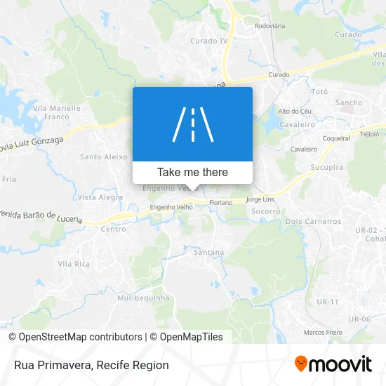 Rua Primavera map