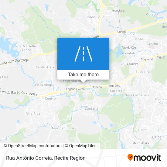 Rua Antônio Correia map