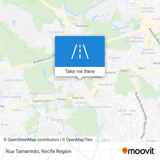 Rua Tamarindo map