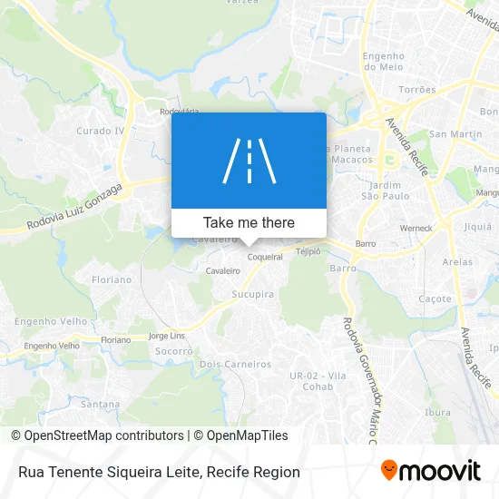 Rua Tenente Siqueira Leite map
