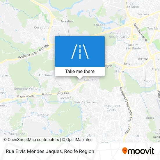 Rua Elvis Mendes Jaques map