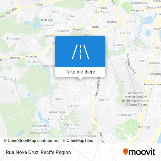Rua Nova Cruz map