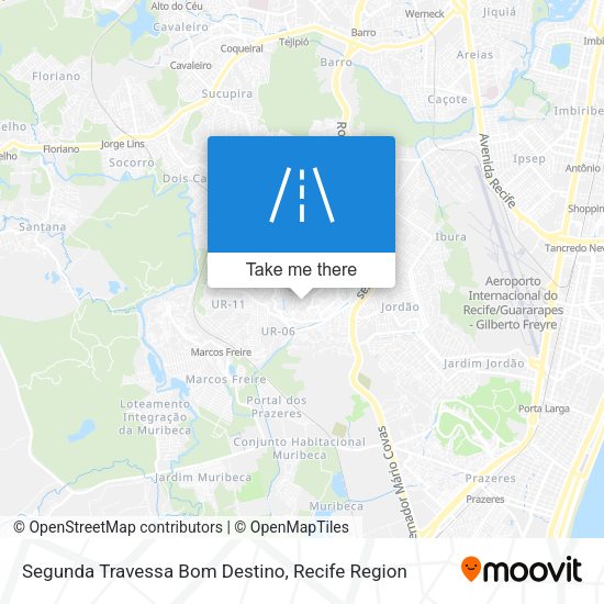 Segunda Travessa Bom Destino map