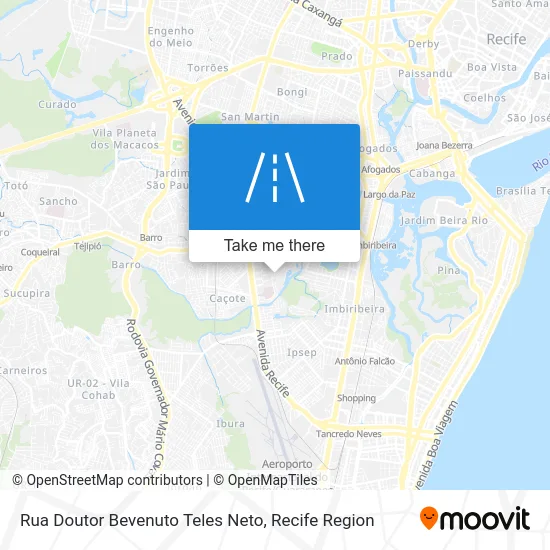 Rua Doutor Bevenuto Teles Neto map