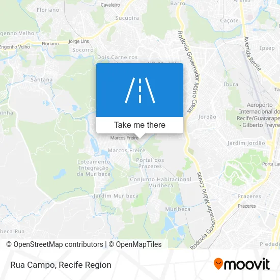Rua Campo map