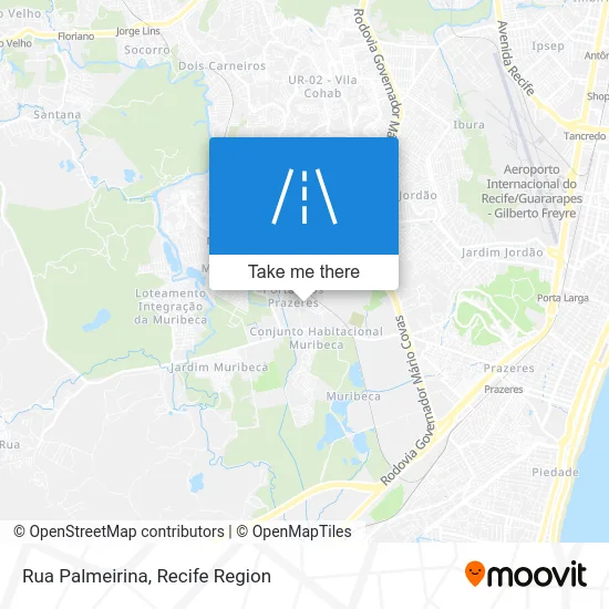 Rua Palmeirina map