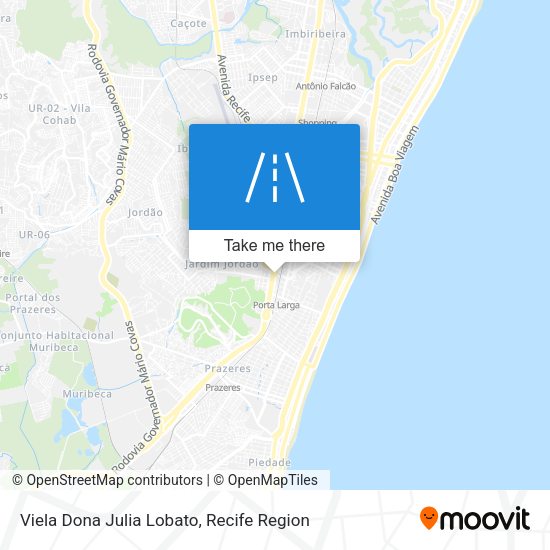 Viela Dona Julia Lobato map