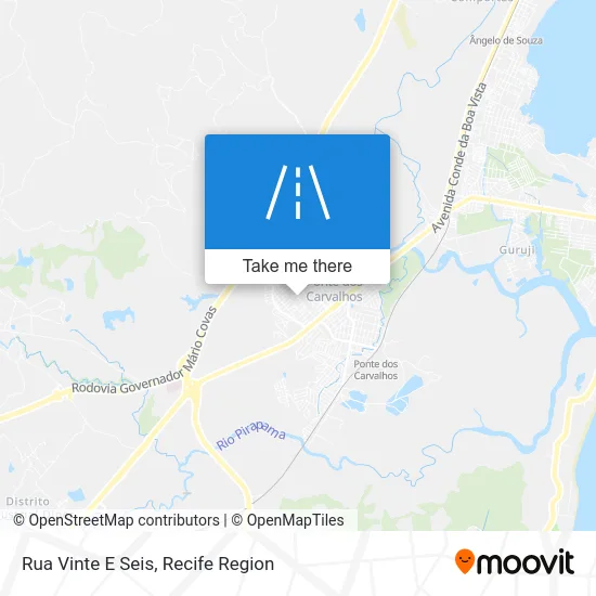 Rua Vinte E Seis map