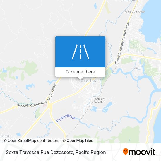 Sexta Travessa Rua Dezessete map
