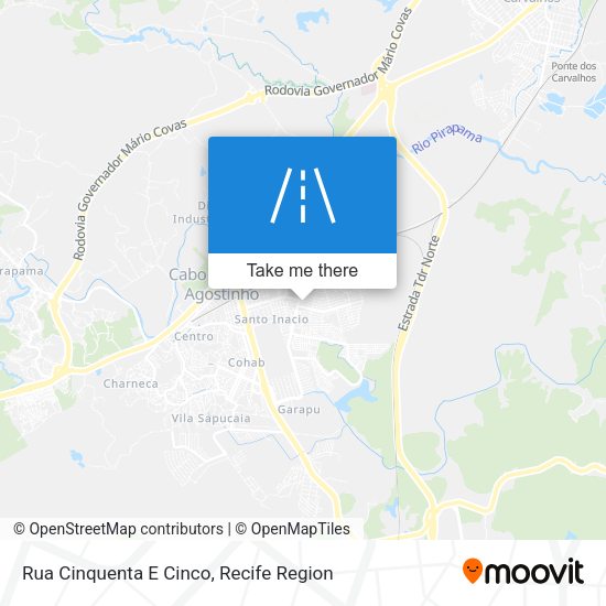 Rua Cinquenta E Cinco map