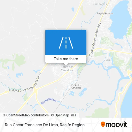 Rua Oscar Francisco De Lima map