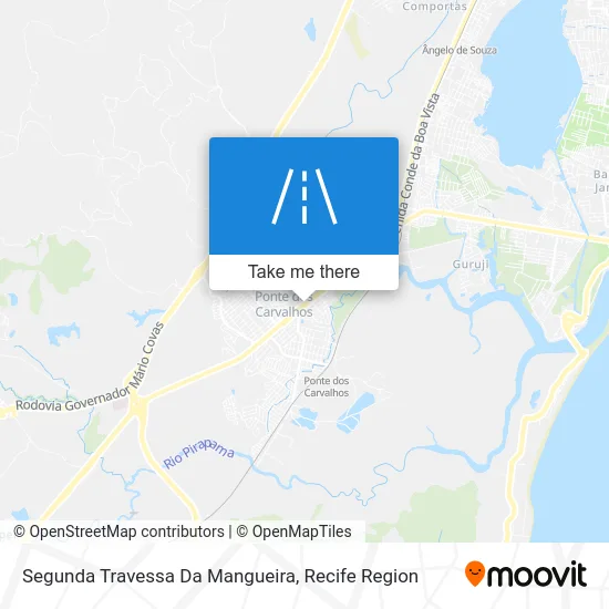 Segunda Travessa  Da Mangueira map