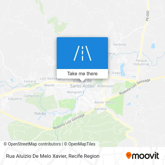 Rua Aluizio De Melo Xavier map