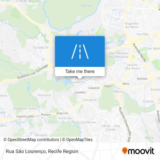 Rua São Lourenço map