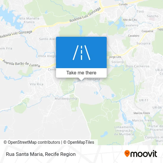 Rua Santa Maria map
