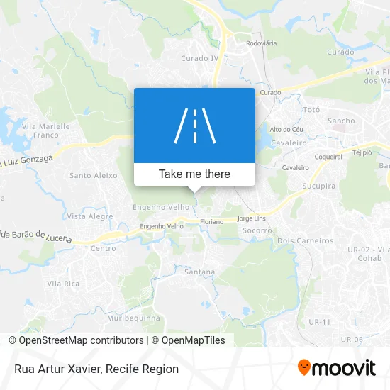 Rua Artur Xavier map