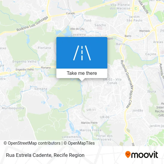 Rua Estrela Cadente map