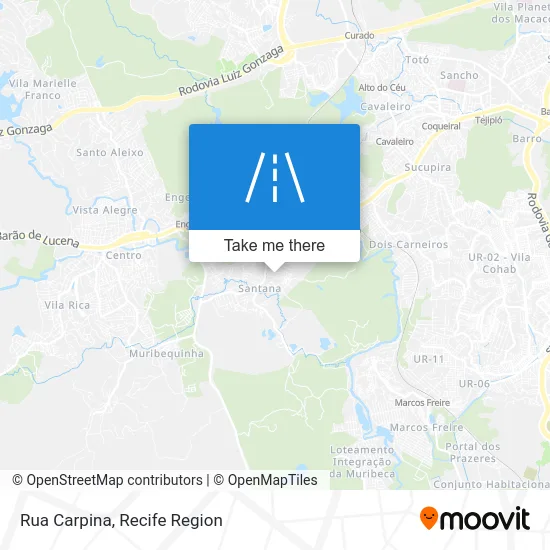 Rua Carpina map