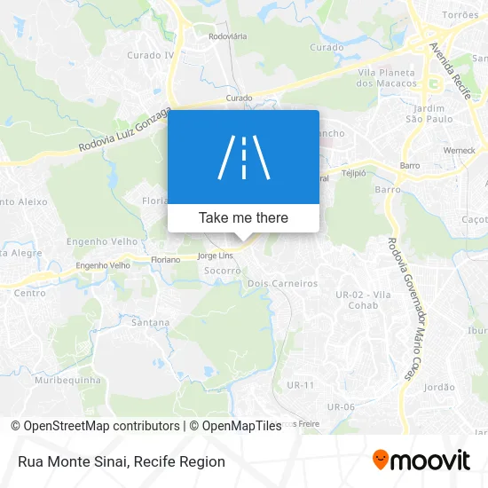 Rua Monte Sinai map