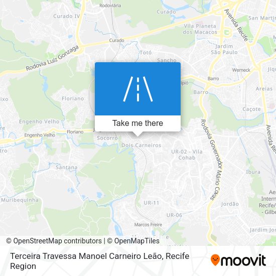 Terceira Travessa Manoel Carneiro Leão map