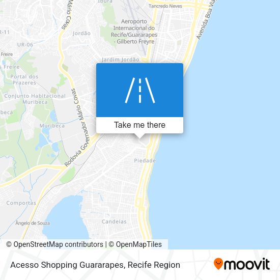 Acesso Shopping Guararapes map