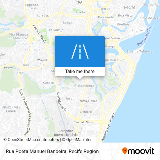 Rua Poeta Manuel Bandeira map